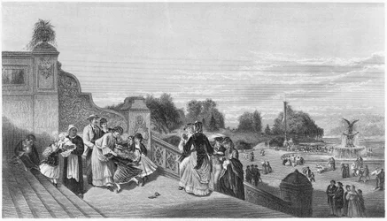 View of the Terrace, Central Park, 1872